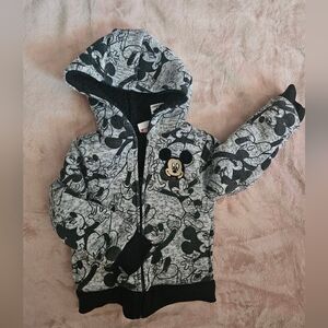 Mickey Mouse Gray and Black Hoodie